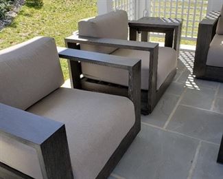 chairs...4 available - 26" high x 38" wide x 33" deep