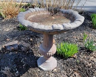 Bird bath - 29" high x 26" diameter