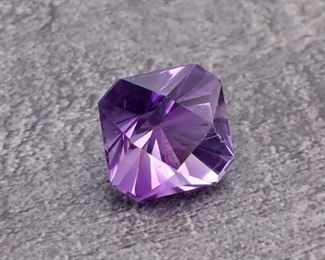 Fancy Cut Fine Natural Amethyst Gemstone