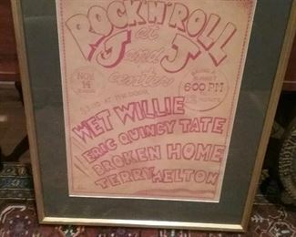 1971 Athens rock and roll history poster