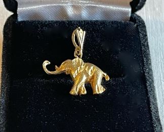 $45.00.............14k Gold Elephant Pendent (C222)