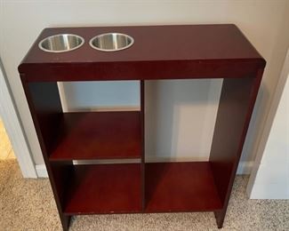 REDUCED! $30.00 NOW, WAS $40.00................Narrow Stand with Cup Holders 20" x 8", 24" tall (C180)