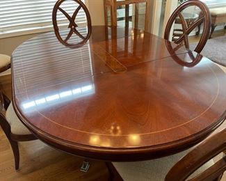 53" x 53", one 24" leaf , 5 Chairs (C152)