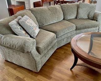 REDUCED! $450.00 NOW, WAS $600.00................Flexsteel Sofa, good condition, corner to corner measures 115", 36" deep $1,600.00 new (C149)