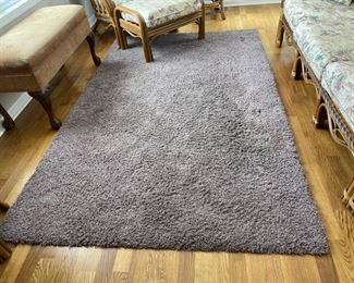 6 Piece Set: sofa, chair, ottoman, 3 tables and rug (C140)