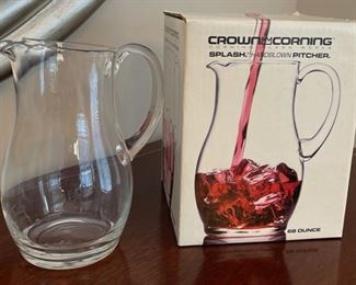 HALF OFF! $4.00 NOW, WAS $8.00................Corning Pitcher with box (C090)F