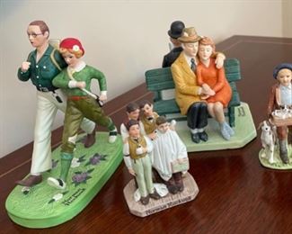 CLEARANCE ! $5.00 NOW, WAS $20.00.......................4 Norman Rockwell Figurines no boxes (C087)