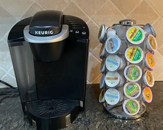$25.00.................Keurig Coffee Maker and Pod Holder (C040)