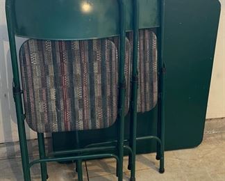 $20.00...................Card Table and 3 Padded Folding Chairs (C007)
