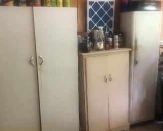 Several Metal & Wood Cabinets 
