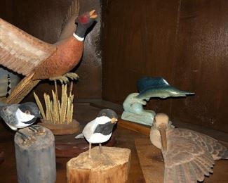 WOOD CARVINGS BY JIM HAIRFIELD (RARE)