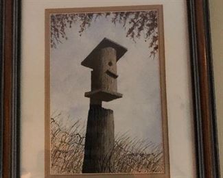 Original Signed Cotton Ketchie Framed Watercolor 