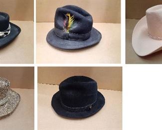 https://www.ebay.com/itm/114769468127	KG8054 Lot of Dressy Hats, Fadora Cowboy…… Local Pickup		Buy-It-Now	 $20.00 
