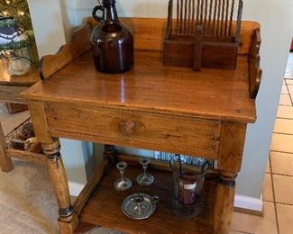 Antique One drawer stand