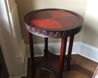 one of 2 side tables