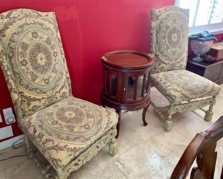 Pair of Ornate Chairs $400
