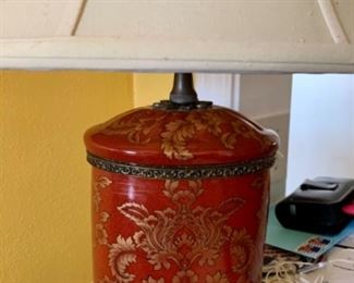 Porcelain Red Lamp $35