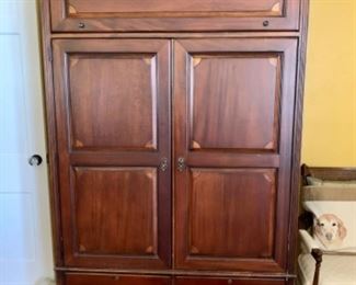 Armoire with inside desk $500