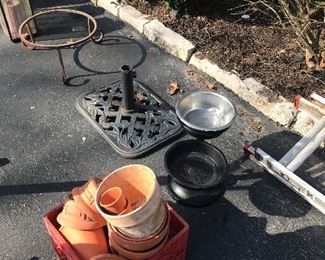 Items Located On The Back Driveway / Patio