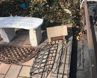 Items Located On The Back Driveway / Patio