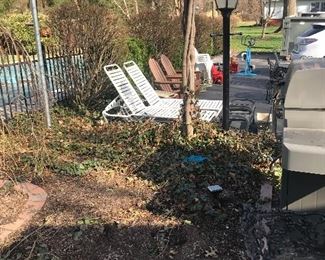 Items Located On The Back Driveway / Patio