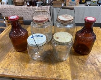 Antique Bottles jars