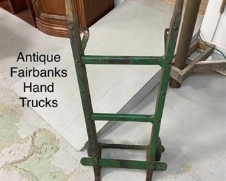 Antique Fairbanks hand trucks