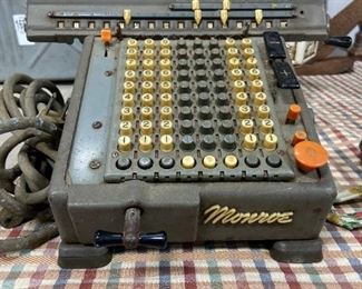 Antique Monroe Adding Machine