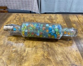 Glass Rolling Pin marbles