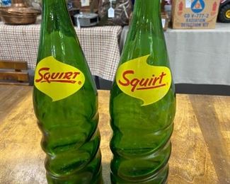 Vinatge Squirt Glass Bottles