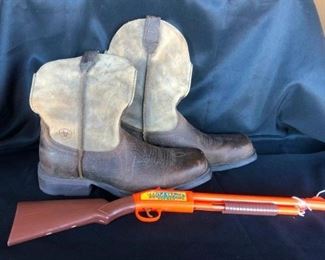 Boots and BB gun