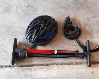 Pump and Bike Helmet