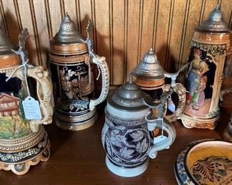 German and Swiss steins