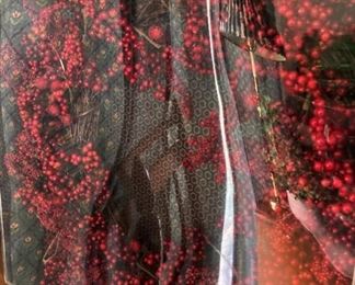 One of two berry wreaths