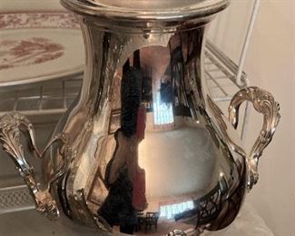 Silver plate coffee dispenser