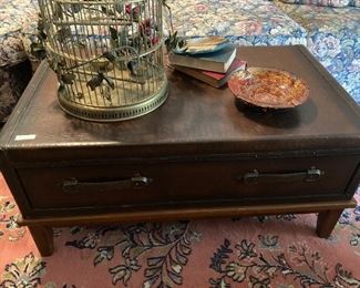 Embossed coffee table (about 2 feet x 4 feet)