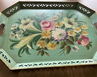 Vintage tole tray