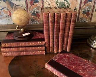 Set of antique books