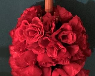 Adorable rose trimmed umbrella