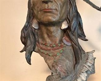 Native American bust