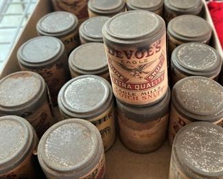 DeVoe's snuff tins