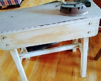 Primitive farm bench.