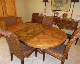 6 Rattan Dining Chairs