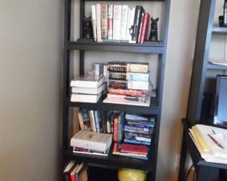 Free Standing Open Book Shelf, Dark Wood