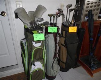 Lots of Golf Club sets