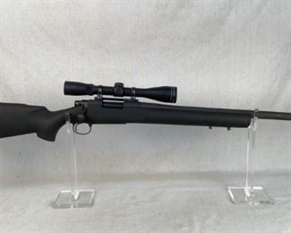 Serial - C6531728
Mfg - Remington 700
Model - 308 Win
Caliber - Heavy barrel/stock
Barrel - 24"
Type - Rifle, Bolt Action
Located in Chattanooga, TN
Condition - 3 - Light Wear
This lot contains a Remington 700 chambered in 308 Win. This rifle was a PD issued sniper rifle. It has a heavy barrel and stock with a Leupold Rifleman 3-9x40 scope mounted.