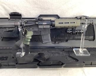 Serial - NLV95040
Mfg - New Frontier Armory LLC/
Model - Adams Arms LW-15
Caliber - 5.56 NATO
Barrel - 11.5"
Magazines - 2
Type - Pistol
Located in Chattanooga, TN
Condition - 3 - Light Wear
This lot contains an AR pistol with a New Frontier lower and an Adams Arms piston driven upper with 11.5" Voodoo barrel. OD green Magpul M-Lok foregrip and OD green Botach tactical grip. Comes with a sling, Centerpoint red/green dot and hard customized case with one 20 round Magpul P-Mag loaded with FMJ 223 ammo and a 40 round promag loaded with FMJ 223.