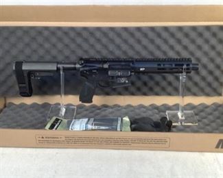 Serial - TS37508
Mfg - Smith & Wesson
Model - M&P15 Pistol
Caliber - 5.56 NATO
Barrel - 7.5"
Capacity - 30+1
Magazines - 1
Type - Pistol
Located in Chattanooga, TN
Condition - 1 - New
This lot contains a new in box Smith & Wesson M&P 15 pistol, ideal for home defense or preparedness reasons. This pistol is the smaller brother of the full size M&P 15 and features an MLOK handguard for accessores, as well as replaceable backstraps for the pistol grip.