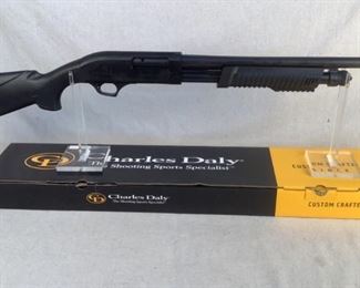 Serial - 20PA12V-2201
Mfg - Charles Daly Honcho
Model - XL Pump Shotgun
Caliber - 12 Gauge
Barrel - 18.5"
Capacity - 5+1
Type - Shotgun, Pump Action
Located in Chattanooga, TN
Condition - 1 - New
The Charles Daly Honcho XL is an ideal shotgun for those in need of a quality home defense shotgun, featuring an 18.5" barrel and black synthetic furniture.