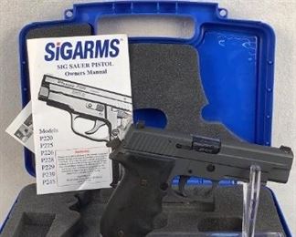 Serial - U693615
Mfg - Sig Sauer
Model - P226 Stainless
Caliber - 40 S&W
Barrel - 4.4"
Capacity - 12+1
Type - Pistol
Located in Chattanooga, TN
Condition - 3 - Light Wear
This is a Sig Sauer P226 Stainless chambered in 40 S&W. The P226 sets the standard for full size, combat ready pistols. The exceptional ergonomics and balance make this full-size pistol easy to handle. This particular piece has been given new life with a recent cerakote job in a unique grey, with a houge after market grip cover.